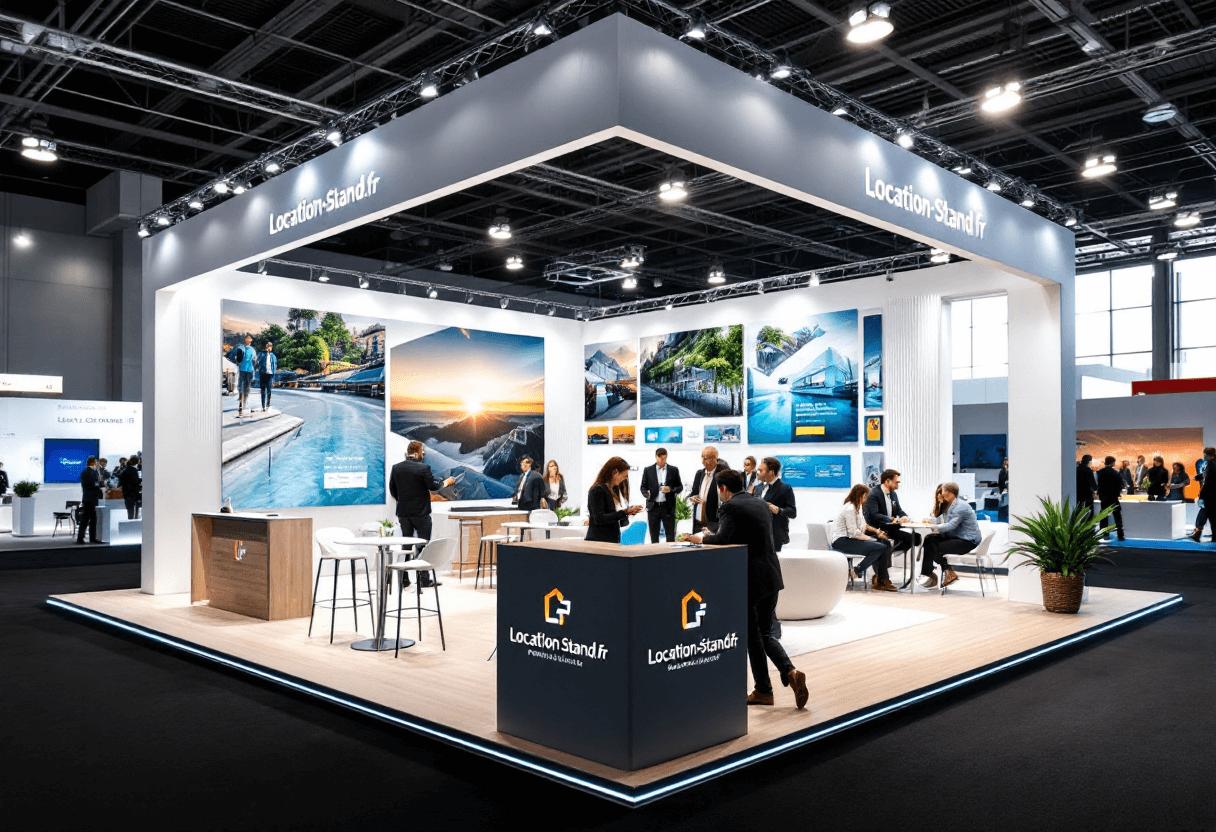 Stand modulaire en angle
